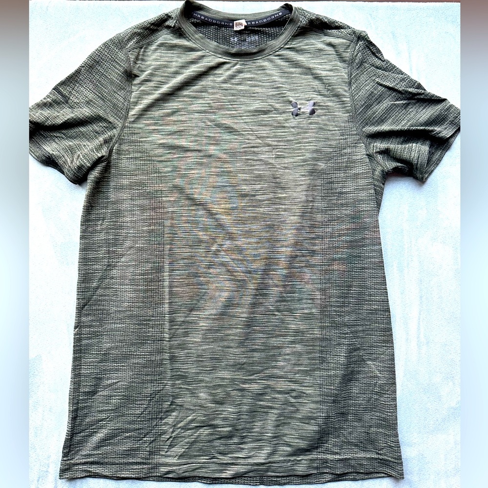 Hunter Green Under Armour Heat Gear Short Sleeve T-Shirt